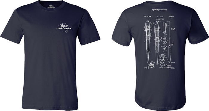 Navy Blue shirt with AG7 Patent design